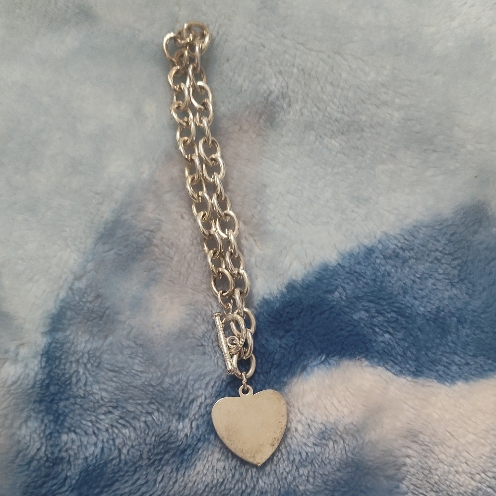 Heart Charm Bracelet Steel - Picture 5 of 7